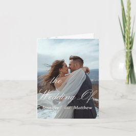 Convite de Casamento Simples Moderno Personalizado