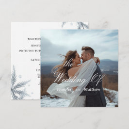 Convite de Casamento Simples Moderno Personalizado