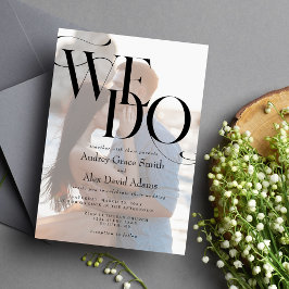 Convite de Casamento Simples Moderno We Do Photo