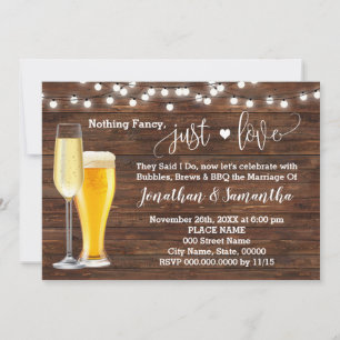 Convite de Casamento Simplesmente Amor Fuga Românt