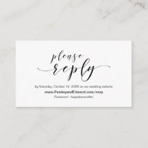 Convite de casamento, site de RSVP online