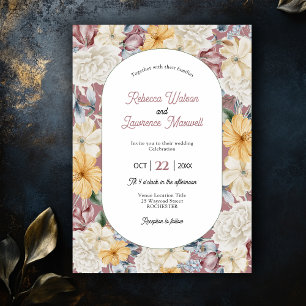 Convite de casamento sofisticado para jardim botân