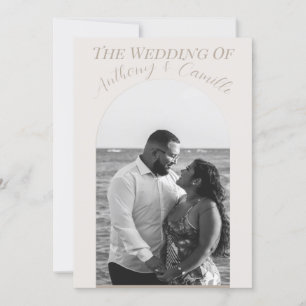 Convite de Casamento Sofisticado Personalizado com