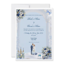 Convite de Casamento Something Blue