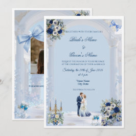 Convite de Casamento Something Blue