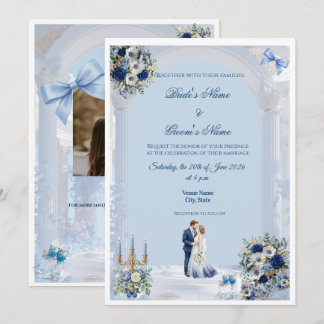 Convite de Casamento Something Blue