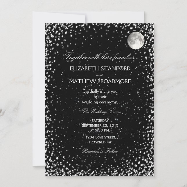 Convite De Casamento | Starry Night (Frente)