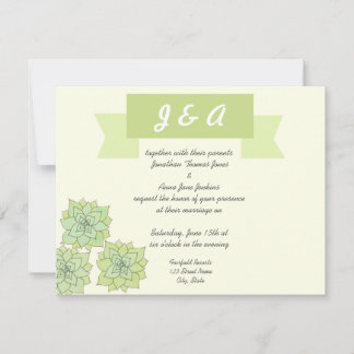 Convite de Casamento Suculento