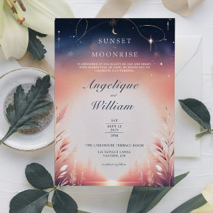 Convite De Casamento Sunset Para Moonrise