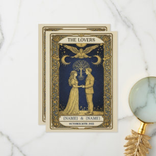 Convite de Casamento Tarot Místico – Personalizado