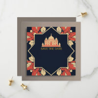 Convite de casamento tema indiano para salvar a da
