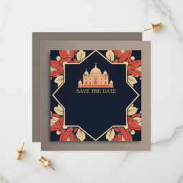 Convite de casamento tema indiano para salvar a da