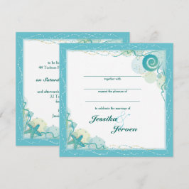 Convite de casamento tema Oceano