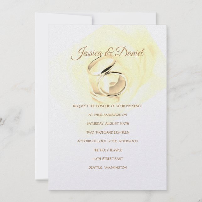 Convite de Casamento Templo (Frente)