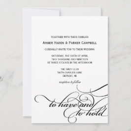 Convite De Casamento | Ter de manter II