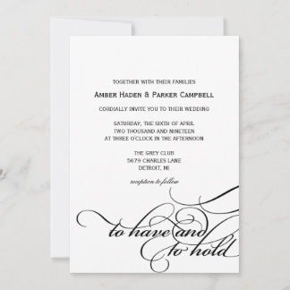 Convite De Casamento | Ter de manter II