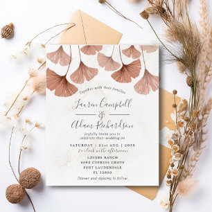 Convite De Casamento Terracotta Por Aquarela Orçam