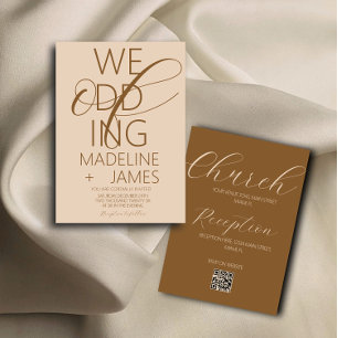 Convite de Casamento Tipo Café Elegante Latte