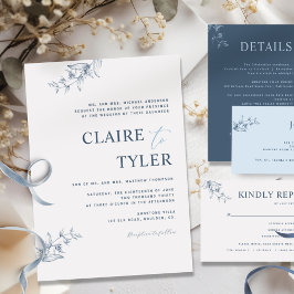 Convite de Casamento Tipografia Minimalista Modern