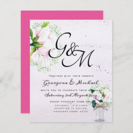 CONVITE DE CASAMENTO Tóquio da Magnolia Rosa do BU