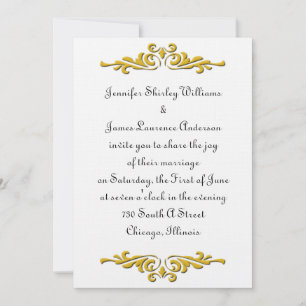 Convite de Casamento Tradicional