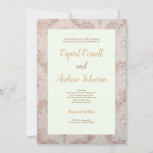 Convite De Casamento Tradicional De Bordas