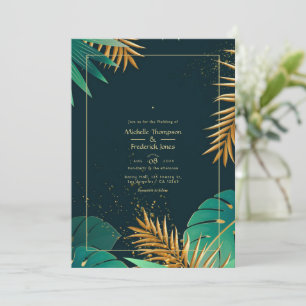 Convite de Casamento Tropical