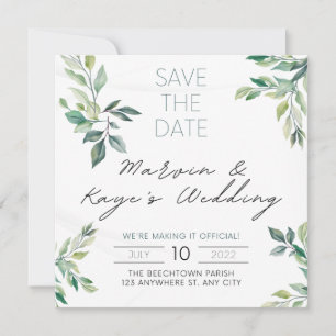 convite de casamento único Salve a Data