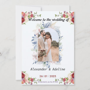 convite de casamento United in Love