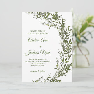 Convite De Casamento Verde, Convite De Casamento