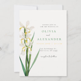 Convite de Casamento Verde Sage