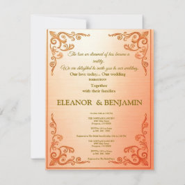 Convite de Casamento Vintage Elegante – Ornato F