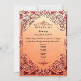 Convite de Casamento Vintage Elegante – Ornato F