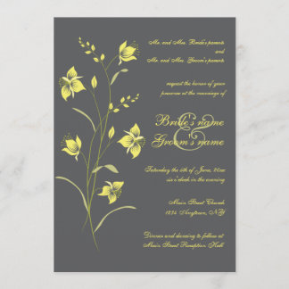 Convite de Casamento Vintage Lily