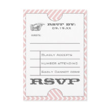 Convite de Casamento Vintage Moderno Zigue-Zague C