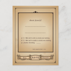 Convite de Casamento Vintage Simplesmente Minimali