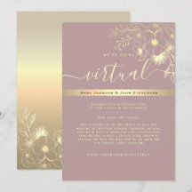 Convite de Casamento Virtual Moderno