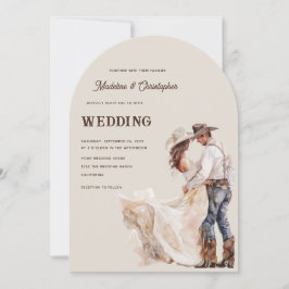 Convite de Casamento Western Ranch