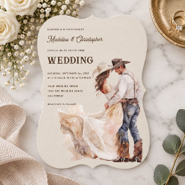 Convite de Casamento Western Ranch