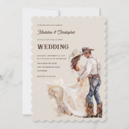 Convite de Casamento Western Ranch