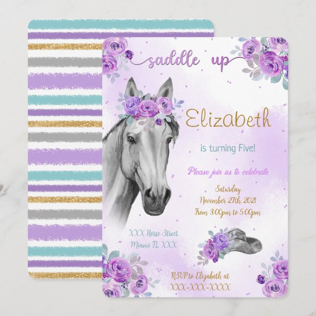 Convite de Cavalo (Frente/Verso)