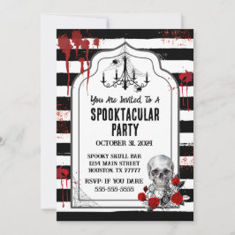 Convite de Caveira e Rosas