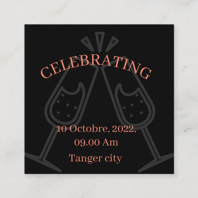 Convite de celebração  (Frente)