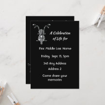 Convite de Celebração da Vida Motoqueiro