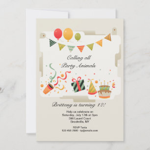 Convite de Celebração de Aniversário