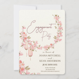 Convite de Celebração de festas de noivado