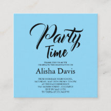 Convite de Celebração de Formatura Party Time