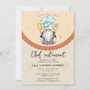 Convite de Celebração de Restaurante de Chef