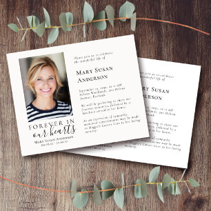 Convite de Celebração de Vida com Orçamento ECONÔM