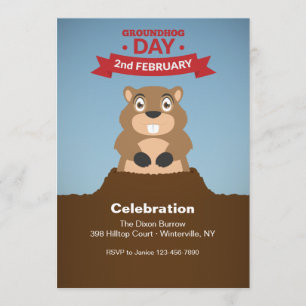 Convite de Celebração do Dia da Marmota